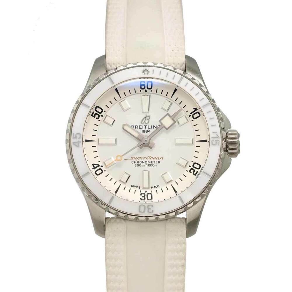 Breitling Superocean Automatic 36 A17377 Boys' Watch White Self-winding Super...